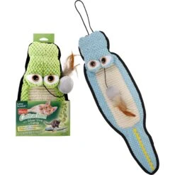Frisco Natural Catnip & Hartz Cattraction Silver Vine & Catnip Gator Cat Scratcher Toy, Color Varies -Cat Dog Supply Store 737470 PT5. AC SS1800 V1683212076