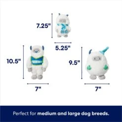 Frisco Holiday Friendly Yetis Plush Squeaky Dog Toy -Cat Dog Supply Store 739862 PT1. AC SS1800 V1695045328