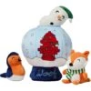 Frisco Holiday Melting Snow Globe Hide & Seek Puzzle Plush Squeaky Dog Toy -Cat Dog Supply Store 739910 MAIN. AC SS1800 V1694813278