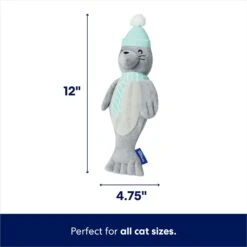 Frisco Holiday Interactive Flopping Seal Electronic Cat Toy With Catnip -Cat Dog Supply Store 740102 PT1. AC SS1800 V1695046045