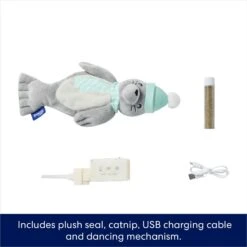 Frisco Holiday Interactive Flopping Seal Electronic Cat Toy With Catnip -Cat Dog Supply Store 740102 PT2. AC SS1800 V1695046543