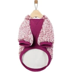 Frisco Textured Wubby 2-Tone Fleece Dog & Cat Hoodie -Cat Dog Supply Store 742406 PT4. AC SS1800 V1693234032