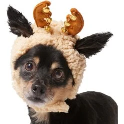 Frisco Sherpa Reindeer Dog & Cat Hat With Bells -Cat Dog Supply Store 745646 PT2. AC SS1800 V1694800749