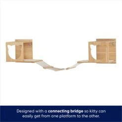 Frisco Cushioned Wall Mounted Cat Wall Shelf & Frisco Cat Silhouette With Bridge Wall Mounted Cat Wall Shelves -Cat Dog Supply Store 785550 PT6. AC SS1800 V1677600275
