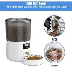 Bueteka Smart Feed Automatic Programmable Anti-Jamming Food Design Timed Cat Feeder, 4-lit -Cat Dog Supply Store 815886 PT2. AC SS1800 V1685650081