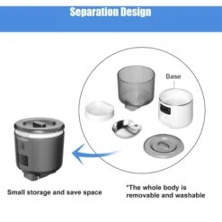 Bueteka Smart Feed Automatic Programmable Anti-Jamming Food Design Timed Cat Feeder, 4-lit -Cat Dog Supply Store 815886 PT6. AC SS1800 V1685646677