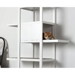 ZooVilla Bookshelf Cat Tree, White -Cat Dog Supply Store 824014 PT2. AC SS1800 V1683565873