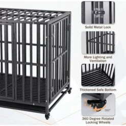 SMONTER Two Doors Heavy Duty Dog Crate -Cat Dog Supply Store 904190 PT3. AC SS1800 V1688398360