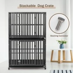 SMONTER Two Doors Heavy Duty Dog Crate -Cat Dog Supply Store 904190 PT6. AC SS1800 V1688398365