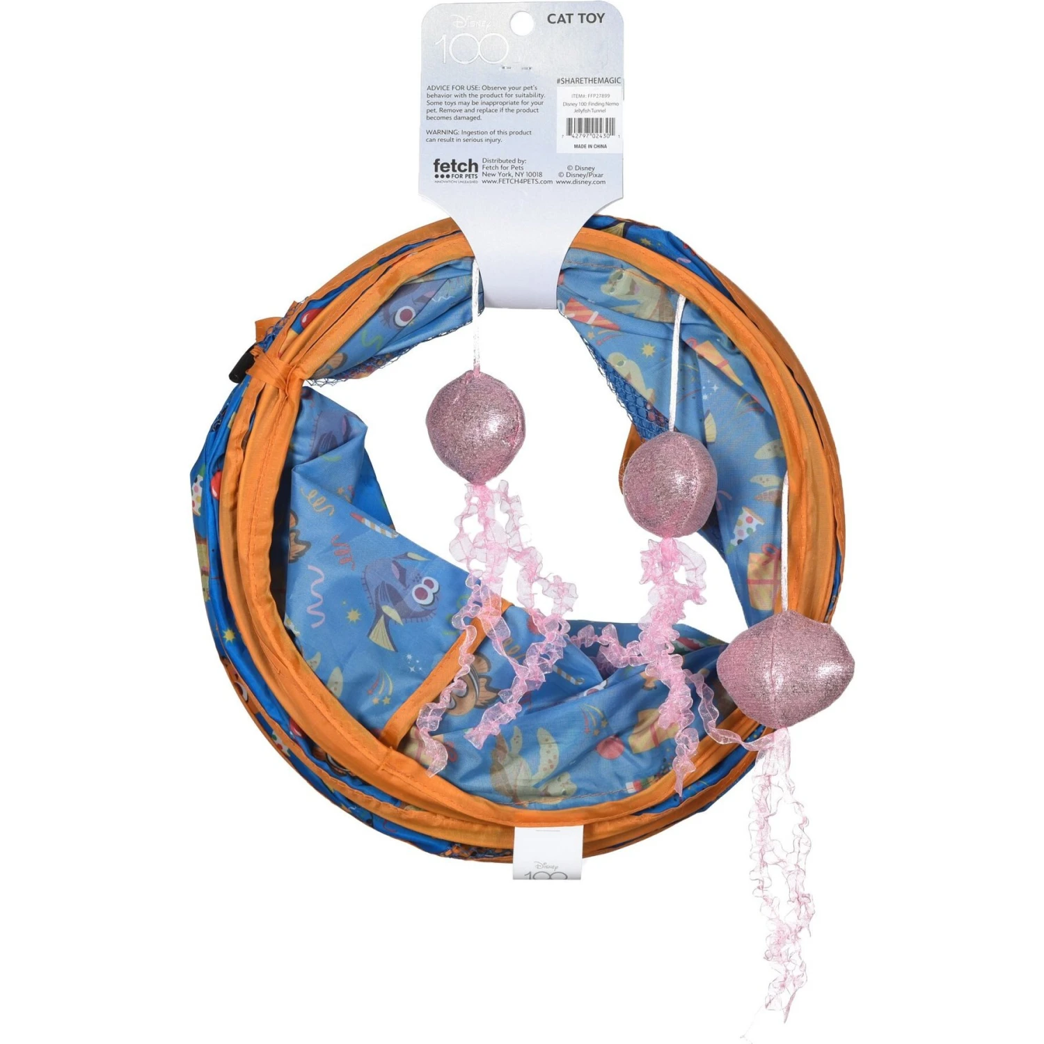 Disney / Pixar DISNEY PIXAR Finding Nemo Jellyfish Tunnel Cat Toy Multicolor 4 Disney / Pixar DISNEY PIXAR Finding Nemo Jellyfish Tunnel Cat Toy Multicolor - Image 2