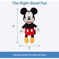 Disney Mickey Mouse Plush Kicker Cat Toy With Catnip + 3 Items -Cat Dog Supply Store 929462 PT2. AC SS1800 V1690897396