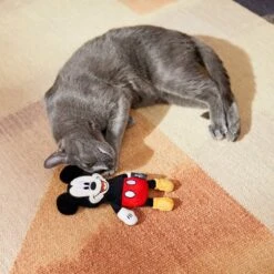 Disney Mickey Mouse Plush Kicker Cat Toy With Catnip + 3 Items -Cat Dog Supply Store 929462 PT3. AC SS1800 V1690898804