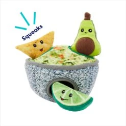 Frisco Corndog Interactive Plush Squeaky Dog Toy & Frisco Guacamole Hide & Seek Puzzle Plush Squeaky Dog Toy -Cat Dog Supply Store 962086 PT7. AC SS1800 V1694782977