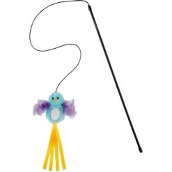 Frisco Fabric Teaser Wand Cat Toy & Frisco Bird With Feathers Teaser Wand Cat Toy With Catnip -Cat Dog Supply Store 962094 PT5. AC SS1800 V1694782976