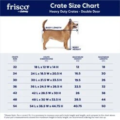 Frisco XX-Large Heavy Duty Double Door Wire Dog Crate, 54 Inch -Cat Dog Supply Store 97489 PT2. AC SS1800 V1667859374