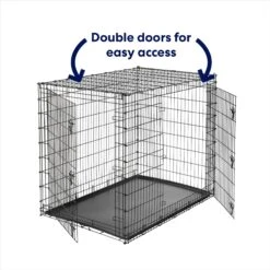 Frisco XX-Large Heavy Duty Double Door Wire Dog Crate, 54 Inch -Cat Dog Supply Store 97489 PT3. AC SS1800 V1667228484