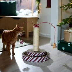 Frisco Holiday Santa Hat & Mistletoe Cat Tracks Cat Toy & Frisco Holiday Gingerbread Interactive Cat Scratcher Cat Toy With Catnip -Cat Dog Supply Store 986246 PT8. AC SS1800 V1698257737