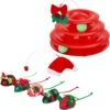 Frisco Holiday Santa Hat & Mistletoe Cat Tracks Cat Toy & Frisco Holiday Mice Cat Toy With Catnip, 5 Count -Cat Dog Supply Store 986278 MAIN. AC SS1800 V1698258116